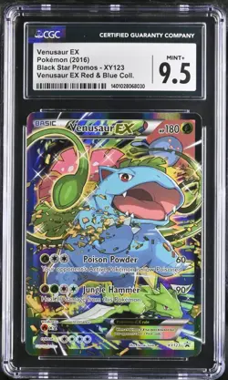 Pokemon TCG Venusaur EX Red & Blue Collection XY123 Holo Promo CGC 9.5 Pop 1 - Image 1