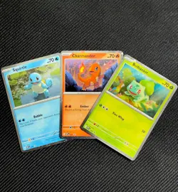 Pokemon Scarlet & Violet 151: Poster Collection Black Star Promo Starters Set - Image 1