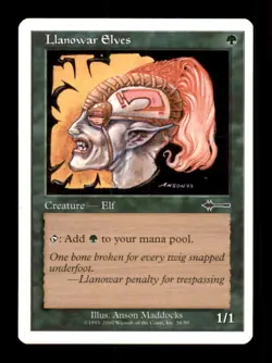 Llanowar Elves LP Light Play Beatdown Box Set MTG [9661] - Image 1