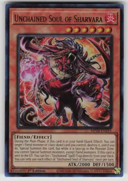 Unchained Soul of Sharvara MP24-EN215 Ultra Rare Yu-Gi-Oh 1st Edition NM - Image 1
