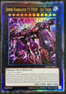 YuGiOh AGOV-AE042 Ultimate Rare Super Starslayer TY-PHON - Sky Crisis ASIAN EN - Image 1