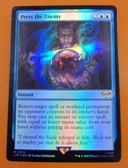 1x Press the Enemy (0065 (LP) | FOIL | LTR: Tales of Middle-Earth | MTG Magic - Image 1