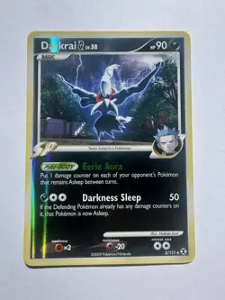 Darkrai G Lv.58 Reverse Holo Rare Rising Rivals 3/111 Pokemon TCG MP - Image 1