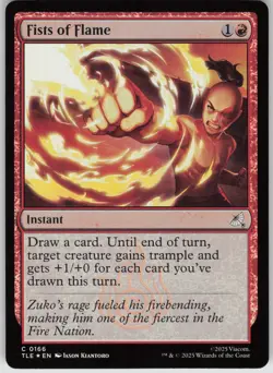 MTG Fists of Flame Foil NM Avatar: The Last Airbender: Eternal-Legal Magic 166 - Image 1