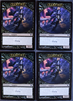 MTG Vampire Token Playset x4 | Innistrad | NM | 2/2 Flying Playset x4 | Tribal | - Image 1