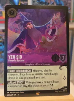 Disney Lorcana -Legendary - Yen Sid - Cold Foil Powerful Sorcerer 223/204 - Image 1