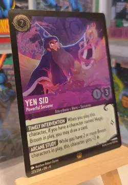 Disney Lorcana -Legendary - Yen Sid - Cold Foil Powerful Sorcerer 223/204 - Image 2