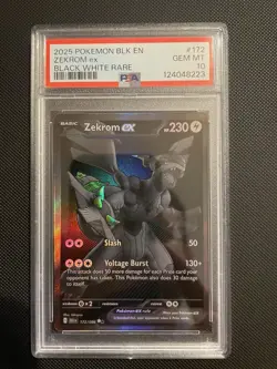 Pokemon TCG Black Bolt Zekrom BWR PSA 10 172/086 - Image 1