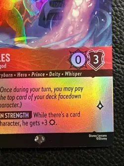 Disney Lorcana Hercules Spectral Demigod Epic Winterspell 214/204 - Image 3
