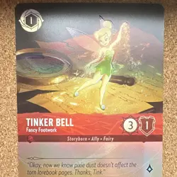 Disney Lorcana TCG Tinker Bell - Fancy Footwork 214/204 Foil - Image 2