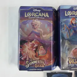 3 Lorcana Rise Of The Floodborn Empty Starter Boxes & Accessories No Foil Cards - Image 3