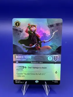 Disney Lorcana Fabled Robin Hood - Capable Fighter (Epic) 220/204 Holo 🏹 - Image 1