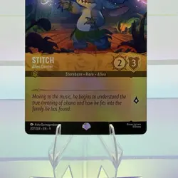 Lorcana- Fabled Stitch Alien Dancer Epic Holofoil Card 207/204 Miscut Btm Right - Image 5