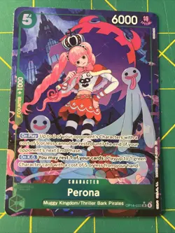 Perona Alt Art OP14-033 SR The Azure Sea's Seven ONE PIECE Card Game NM - Image 1