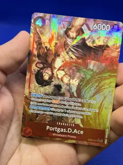 One Piece ST30 Starter Deck EX: Portgas D Ace ST30-007 Parallel Alternate Alt NM - Image 2