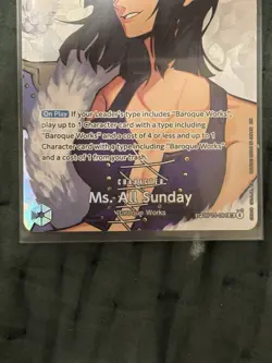 Bandai One Piece Ms. All Sunday OP14-084 SR SP Alt Art Foil EN 8000 7C - Image 3