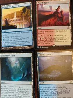 13 Rare MTG Magic the Gathering Dual and Non Basic Lands for EDH Commander Decks - Image 2
