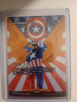 Steelshaper's Gift (Borderless) 0050 Marvel Universe MTG Regular - Image 1