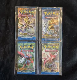XY BREAKPoint - Sealed 4 Booster Pack Art Set - Pokemon XY TCG - Image 1