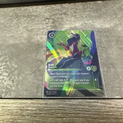 Lorcana Scar - Vengeful Lion (Enchanted) NM Holofoil Shimmering Skies - Image 1