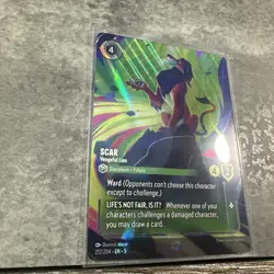 Lorcana Scar - Vengeful Lion (Enchanted) NM Holofoil Shimmering Skies - Image 3