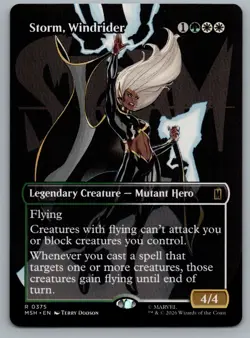 Storm, Windrider (Borderless) 375 Marvel Super Heroes Magic: The Gathering NM - Image 1