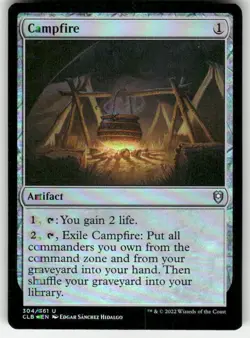 Campfire 304 Foil Commander Legends: Battle for Baldur's Gate NM MTG - Image 1