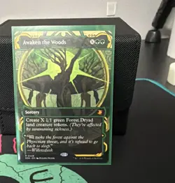 Wizards of the Coast MTG Awaken the Woods 0049 Mythic Foil Green Alt Art - Image 1