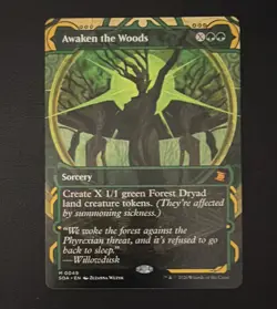 Wizards of the Coast MTG Awaken the Woods 0049 Mythic Foil Green Alt Art - Image 2