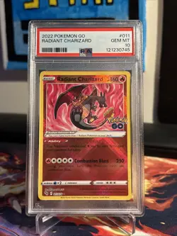 Radiant Charizard - Pokemon GO Holo - PSA Gem Mint 10 - Image 1