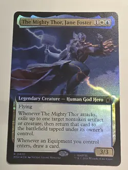 The Mighty Thor, Jane Foster - Foil - Extended Art Marvel Super Heroes - Image 1