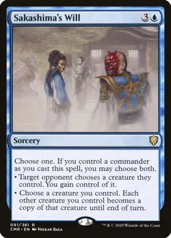 MTG Sakashima's Will ** Commander Legends ** English - Image 1