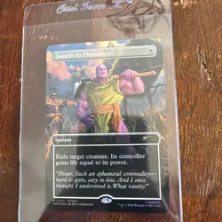 THANOS Magic the Gathering PSA Magazine Promo Swords to Plowshares Marvel NM - Image 1