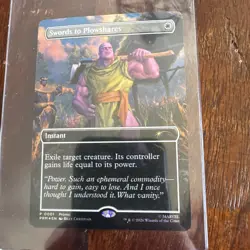 THANOS Magic the Gathering PSA Magazine Promo Swords to Plowshares Marvel NM - Image 2