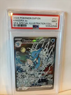 2024 POKEMON SVP EN-SV BLACK STAR PROMO #131 KINGDRA EX PSA 9 - Image 1