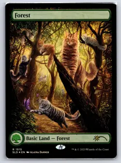 Forest (1515) 1515 Holo Secret Lair Drop Series Magic: The Gathering Foil NM - Image 1