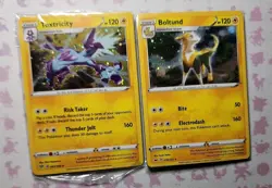SEALED 💎 Boltund 076/202 & Toxtricity 063/189 Pokemon Cosmos Holo Rare Promo NM - Image 1