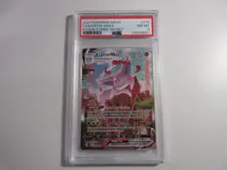 PSA 8 Espeon Vmax Alternate Art Fusion Strike Pokemon Card - Image 1