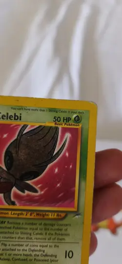 2001 Pokemon Shining Celebi 106/105 secret rare !!! LP - EXCELLENT HOLOGRAPHY - Image 3