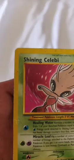 2001 Pokemon Shining Celebi 106/105 secret rare !!! LP - EXCELLENT HOLOGRAPHY - Image 4