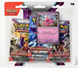 Pokemon TCG Karmesin & Purpur: Entwicklungen in Paldea 3er Blister,Forgita,neu - Image 1