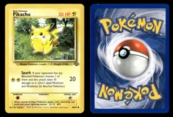 Pikachu 60/64 Unlimited Common Jungle Pokemon Card - 1 - Image 1