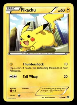 Pikachu 39/99 Common Next Destinies Pokemon Card - Image 2