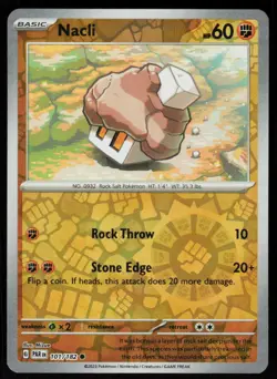 Nacli 101/182 Common Paradox Rift Pokemon Reverse Holo Near Mint - Image 1