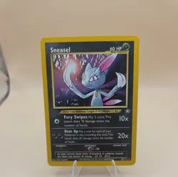 Pokemon TCG Sneasel Rare Unlimited Neo Genesis Set 25/111 - Image 1