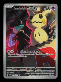 Pokemon Card Team Rocket's Mimikyu 238/217 Ascended Heroes ASC IR Holo NM 2026 - Image 1