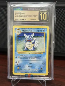 Pokemon Trading Card Game Classic Wartortle 002/034 - CGC 10 Pristine - Image 1