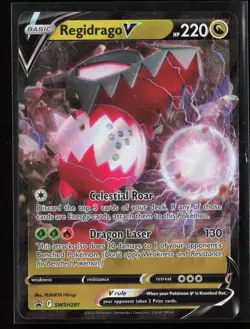 Regidrago V SWSH281 SWSH: Sword & Shield Black Star Promo Pokemon NM - Image 1