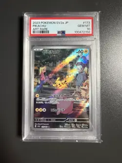 PSA 10 2023 Pokemon Pikachu Holo Art Rare SV2a Card 151 173/165 Japanese - Image 1