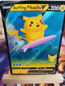 Surfing Pikachu V Surfendes Pikachu 008/025 EN NM Pokemon - Image 1
